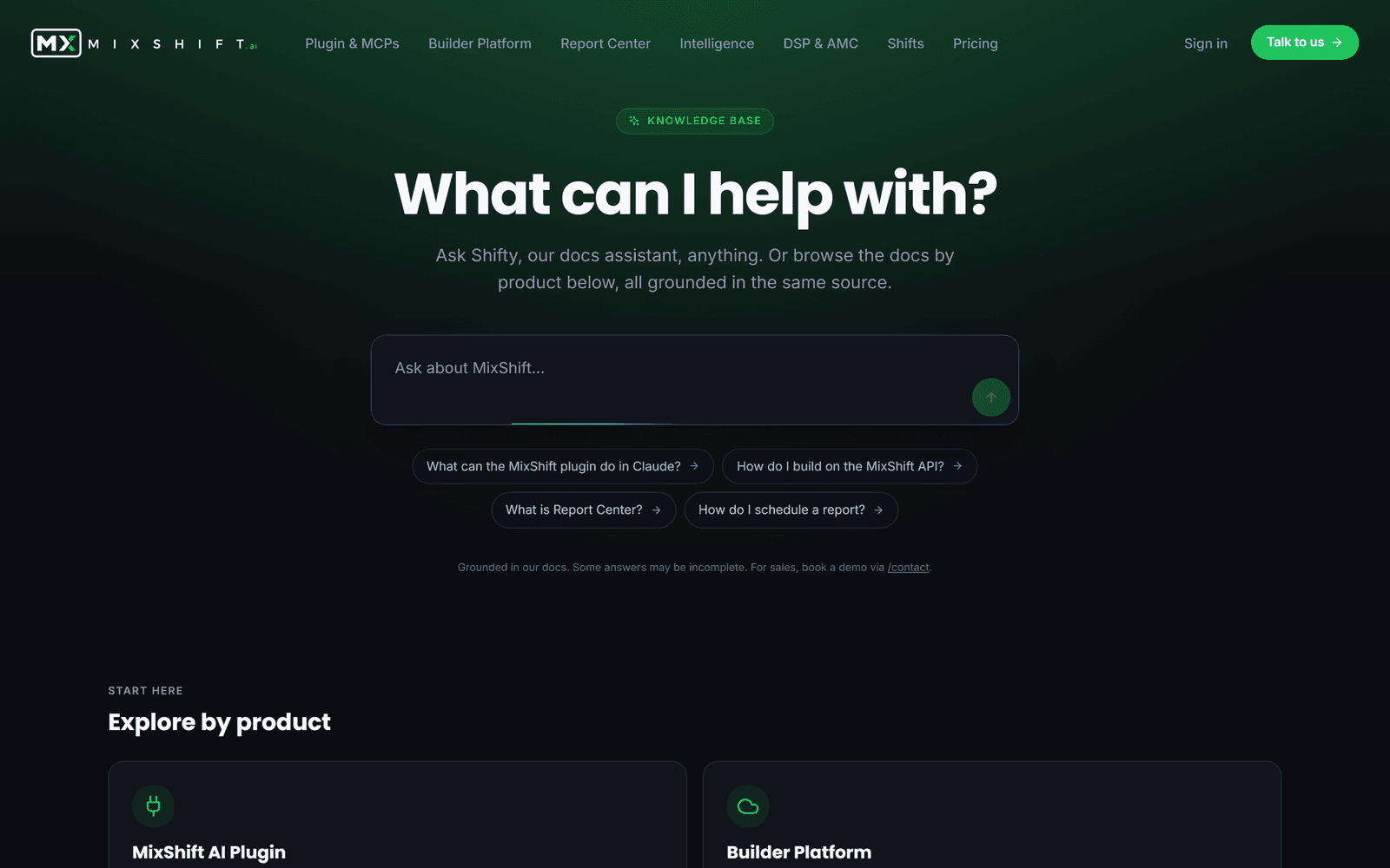 Knowledge Base and Shifty · MixShift