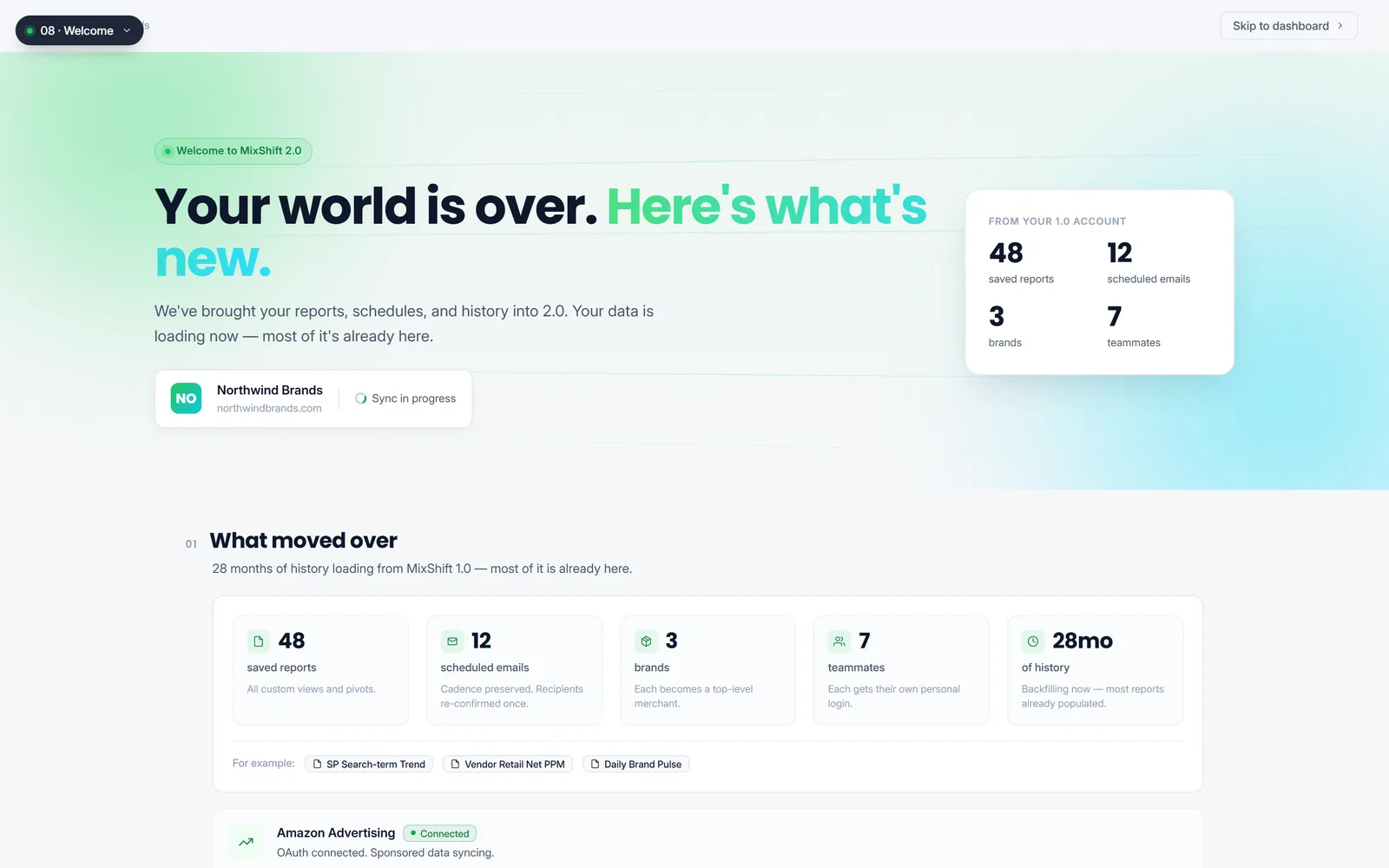 The Day Zero first run flow